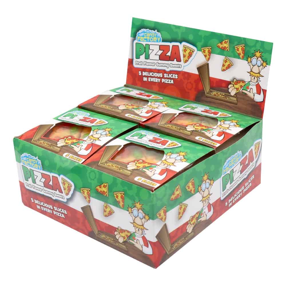 Crazy Candy Factory Gummy Pizza Slices 21g CDU from Harrisons Direct