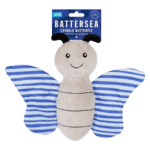 Battersea Crinkle Butterfly Dog Toy from Harrisons Direct