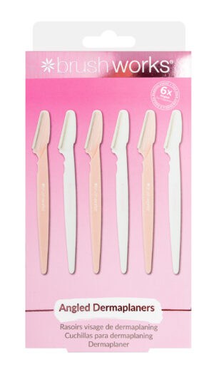 Brushworks Angled Dermaplaners 6 Pack from Harrisons Direct