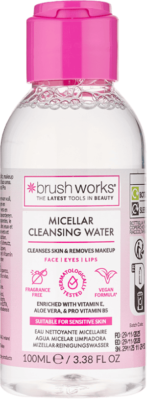 Wholesale Brushworks Micellar Cleansing Water 100ml from Harrisons Direct