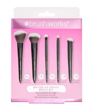 Brushworks On-The-Go Travel Makeup Brush Set from Harrisons Direct