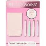 Wholesale Brushworks Pastels Travel Tweezer Set from Harrisons Direct
