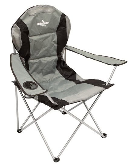 Wholesale Deluxe Folding Leisure Chair With Cup Holder from Harrisons Direct