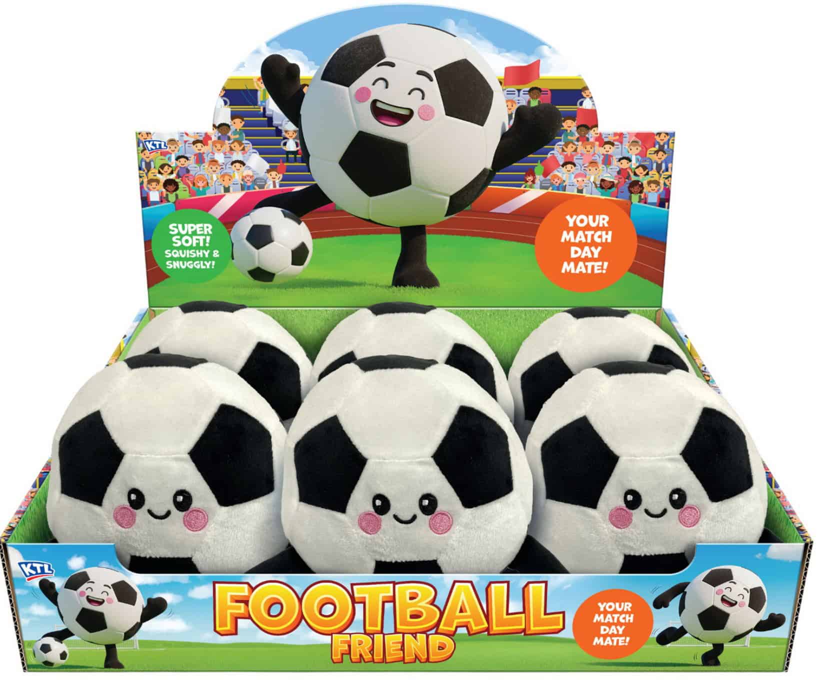 Wholesale Football Friend Plush CDU from Harrisons Direct
