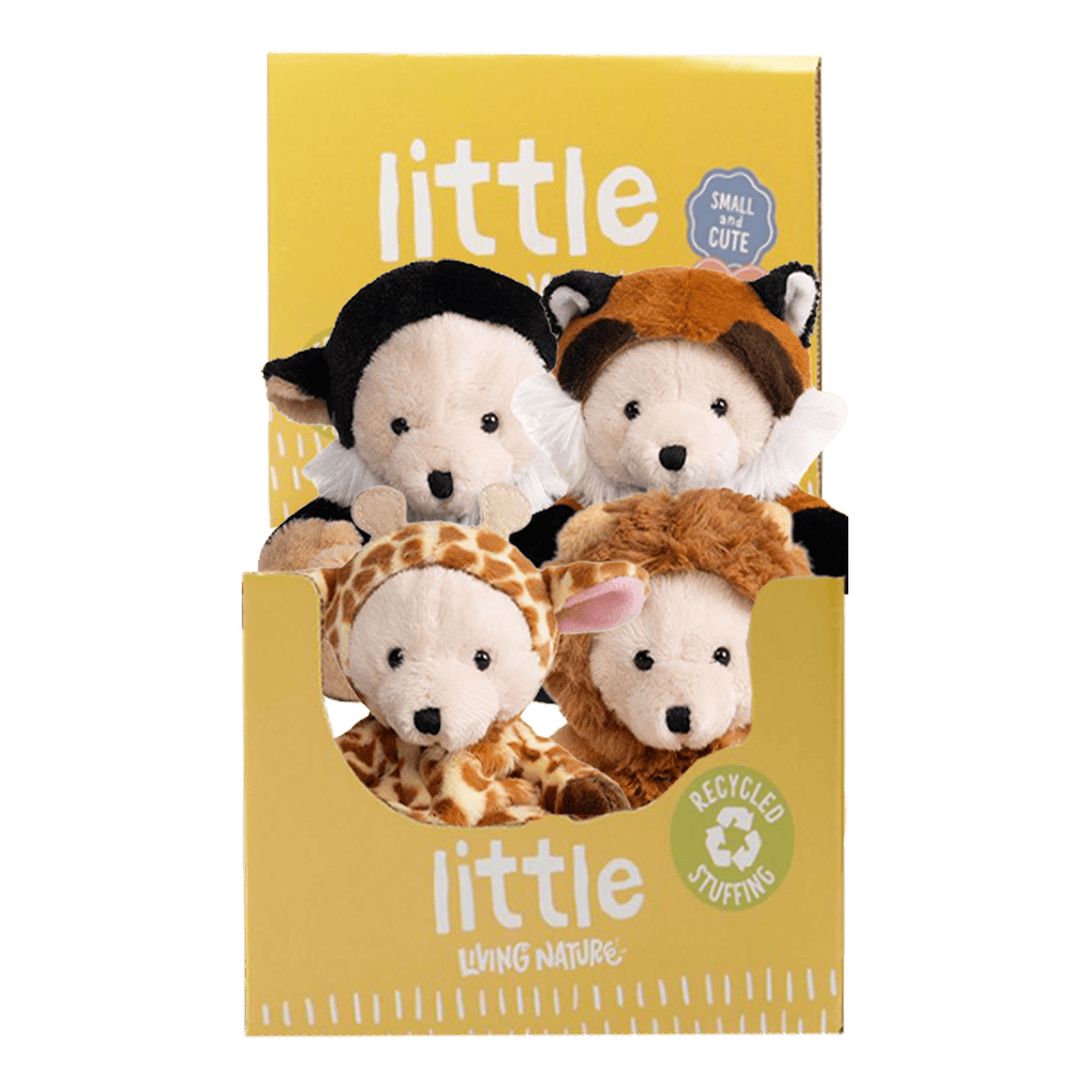 LITTLE Living Nature Play Safari Animal Plush from Harrisons Direct