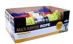 Wholesale Milestone 100ft Multi-Purpose Rope - 3 Assorted Colours from Harrisons Direct