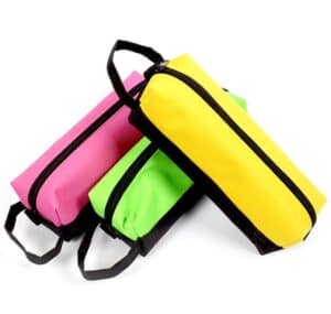 Wholesale Pencil Case with Carry Handle 3 Assorted Colours from Harrisons Direct