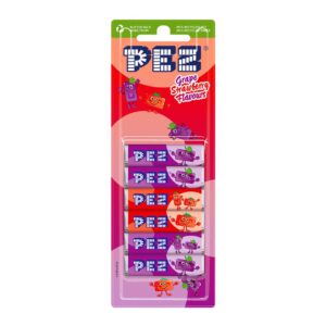 Wholesale Pez Refill Pack - Grape & Strawberry 6's from Harrisons Direct