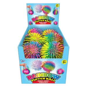 Rainbow Puffer Ball CDU from Harrisons Direct
