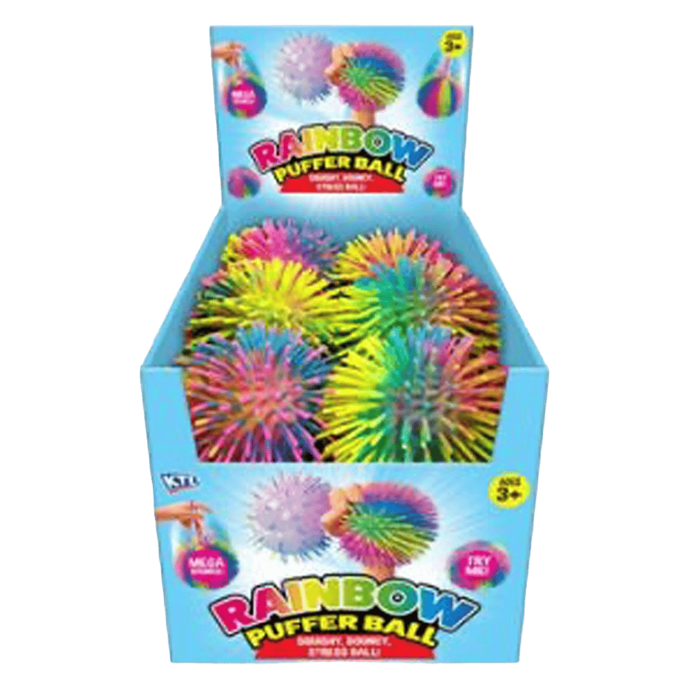 Rainbow Puffer Ball CDU from Harrisons Direct