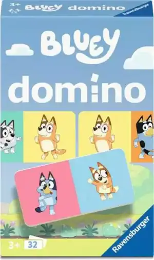 Wholesale Ravensburger Bluey Dominoes Game from Harrisons Direct
