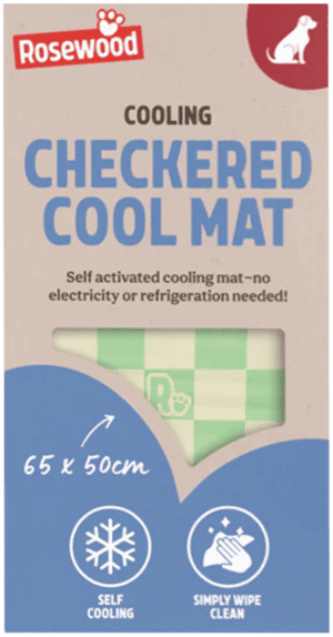 Rosewood Checkered Cool Mat 65cm x 50cm from Harrisons Direct