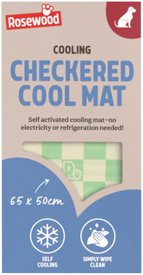 Rosewood Checkered Cool Mat 65cm x 50cm from Harrisons Direct