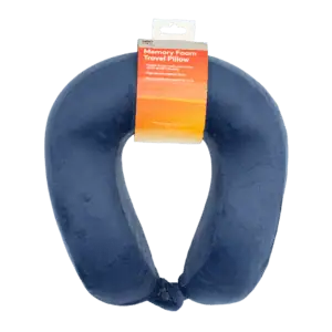 Safe & Sound Memory Foam Travel Pillow Navy from Harrisons Direct