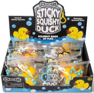Wholesale Scrunchems Sticky Squishy Duck CDU from Harrisons Direct