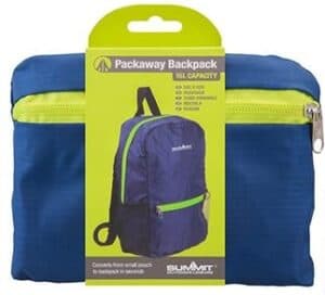 Wholesale Summit 15L Pack Away Backpack Navy from Harrisons Direct