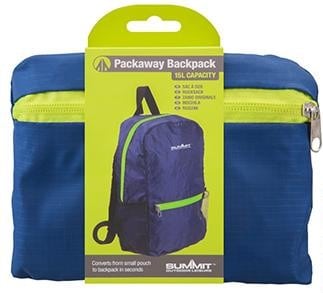 Wholesale Summit 15L Pack Away Backpack Navy from Harrisons Direct