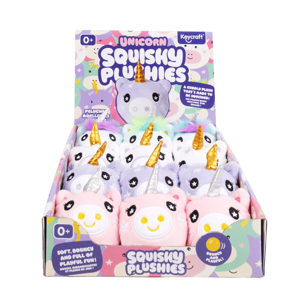 Unicorn Squishy Plushies Sensory Toys from Harrisons Direct
