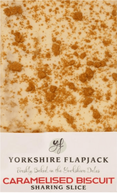 Wholesale Yorkshire Flapjack Caramelised Biscuit Flapjack 85g from Harrisons Direct