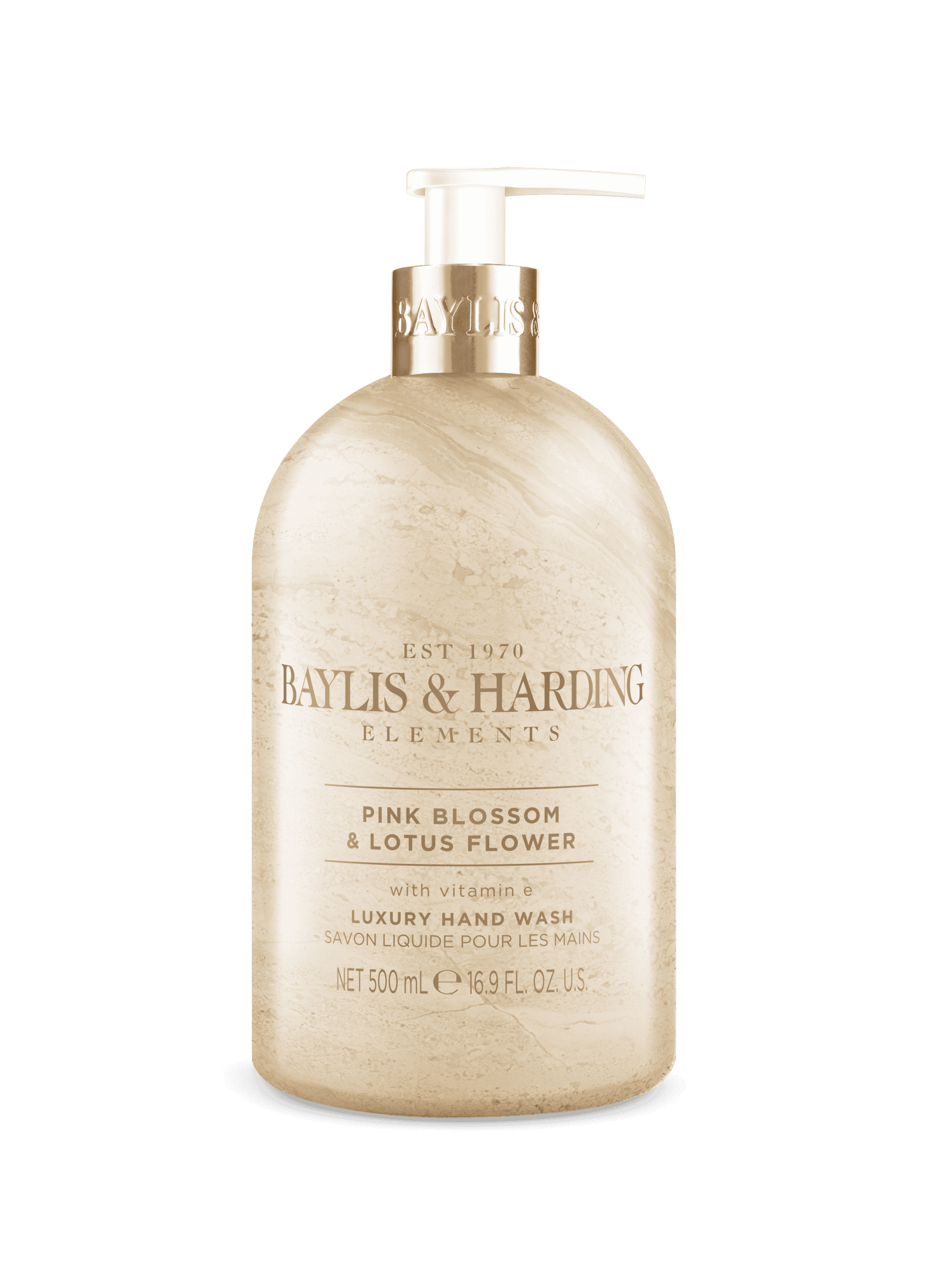 Wholesale Baylis & Harding Elements Pink Blossom & Lotus Flower Hand Wash 500ml from Harrisons Direct