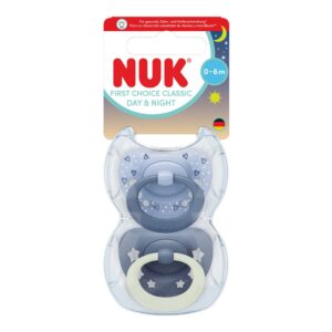 Wholesale First Choice Day & Night Soother 2 Pack 0-6m Boys from Harrisons Direct