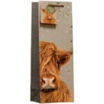 Gift Bag Bottle – Highland Cow from Harrisons Direct