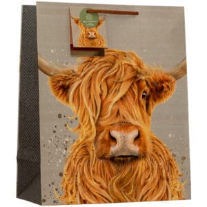 Gift Bag Large – Highland Cow from Harrisons Direct