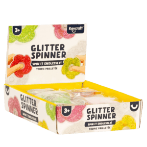 Glitter Spinner Sensory Toy CDU from Harrisons Direct
