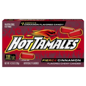 Wholesale Hot Tamales Fierce Cinnamon Theatre Box 120g from Harrisons Direct