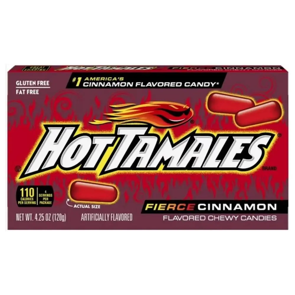 Wholesale Hot Tamales Fierce Cinnamon Theatre Box 120g from Harrisons Direct