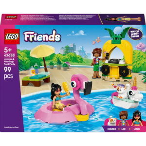 Wholesale LEGO Friends 42658 Unicorn & Flamingo Pool Party from Harrisons Direct