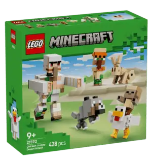 Wholesale LEGO Minecraft 21592 Chicken Jockey Desert Attack from Harrisons Direct