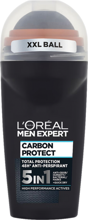 L’Oreal Men Expert Antiperspirant Deodorant Carbon Protect Roll On 50ml from Harrisons Direct