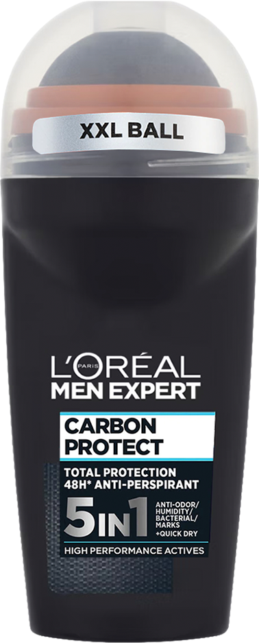 L’Oreal Men Expert Antiperspirant Deodorant Carbon Protect Roll On 50ml from Harrisons Direct