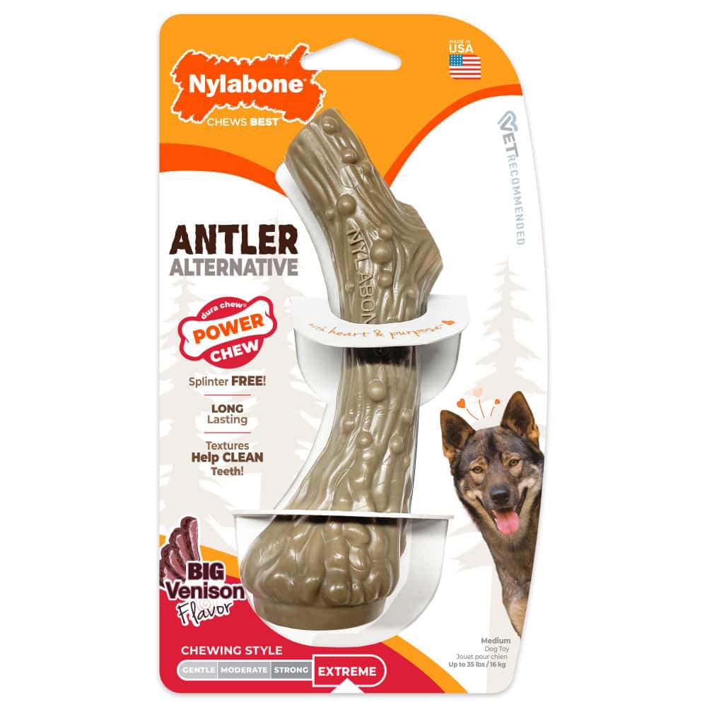 Wholesale Nylabone Extreme Chew Venison Antler Alternative Chew from Harrisons Direct