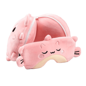Relaxeazzz Adoramals Puff the Puffer Fish Plush Travel Pillow & Eye Mask from Harrisons Direct