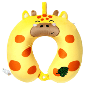 Relaxeazzz Giraffe Memory Foam Travel Pillow from Harrisons Direct