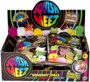 Wholesale Squish-Squeeze Glow In the Dark Squishy Pals from Harrisons Direct