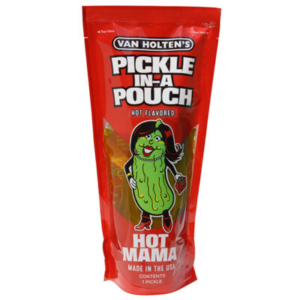 Wholesale Van Holten Hot Mama Pickle in-a Pouch 306g from Harrisons Direct