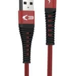C3 Tech Braided Cable – Type C Red from Harrisons Direct