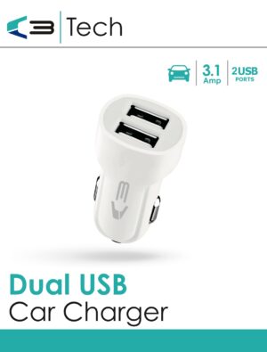 Wholesale C3 Tech Car Charger Dual USB from Harrisons Direct
