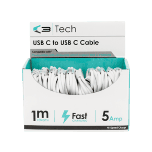 C3 Tech Type C to Type C Cable CDU from Harrisons Direct