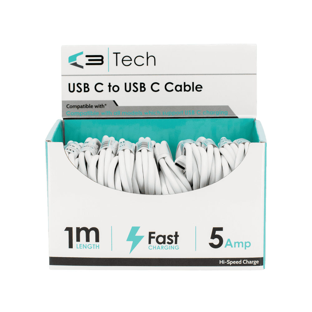 C3 Tech Type C to Type C Cable CDU from Harrisons Direct
