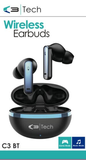 Wholesale C3 Tech Wireless Earbuds from Harrisons Direct