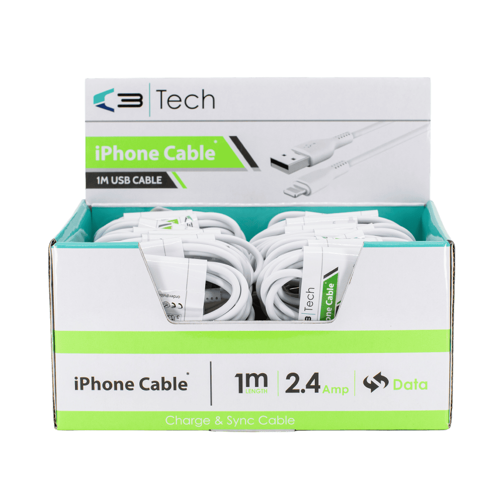 C3 Tech iPhone Cable CDU from Harrisons Direct