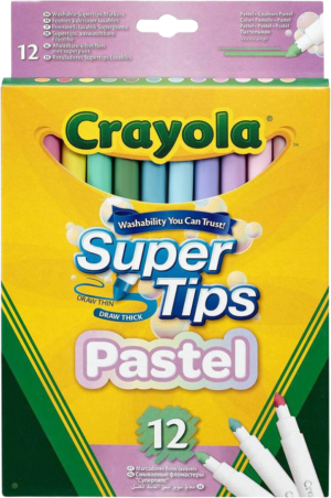 Crayola Pastel Supertips 12 Pack from Harrisons Direct