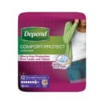 Wholesale Depend Comfort Protect Incontinence Pants S M 10's from Harrisons Direct
