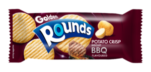 Wholesale Golden Rounds Potato Crisp Biscuit BBQ 80g from Harrisons Direct
