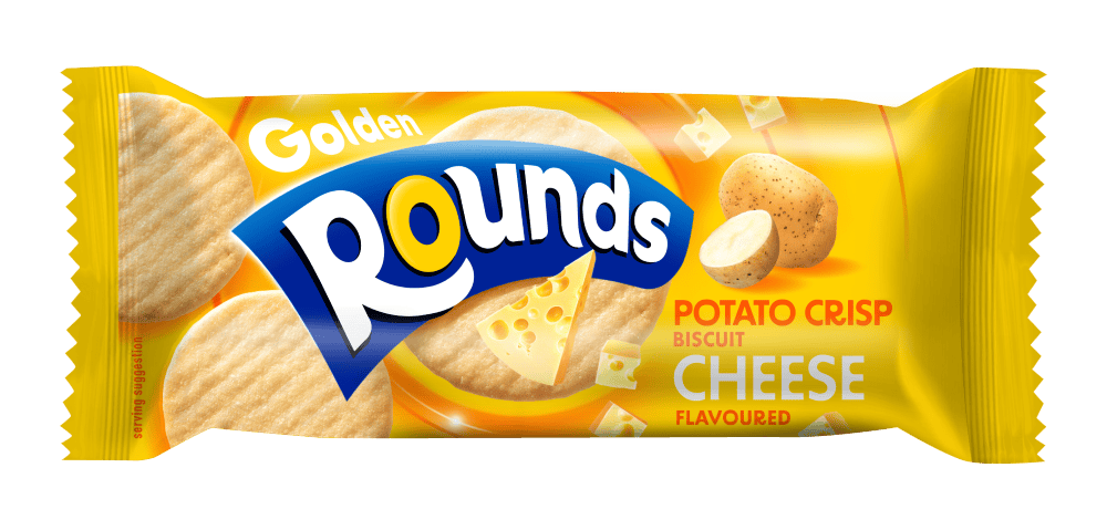 Wholesale Golden Rounds Potato Crisp Biscuit Cheese 80g from Harrisons Direct