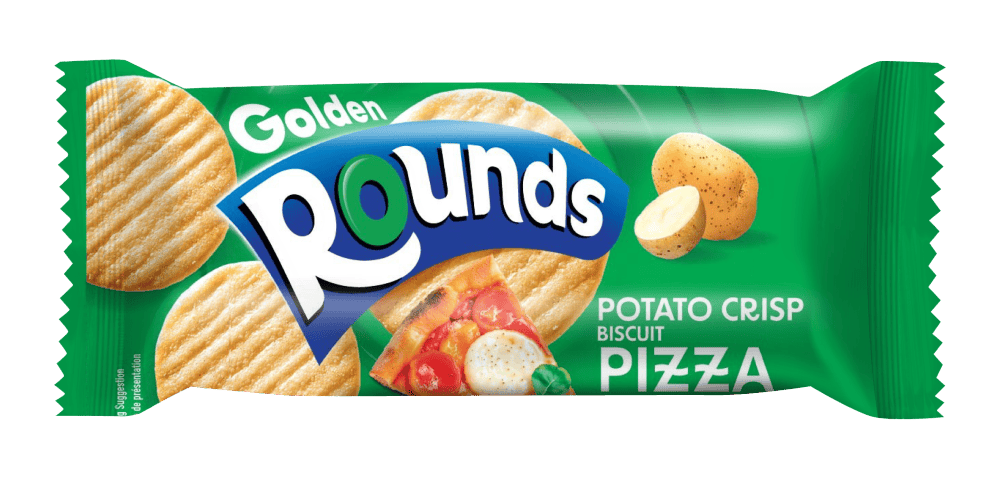 Wholesale Golden Rounds Potato Crisp Biscuit Pizza 80g from Harrisons Direct